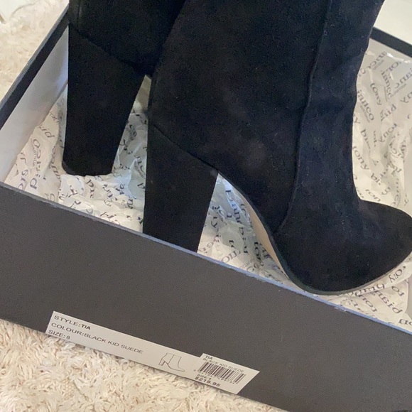 Tony Bianco TIA black kid suede ankle boots - Picture 5 of 6